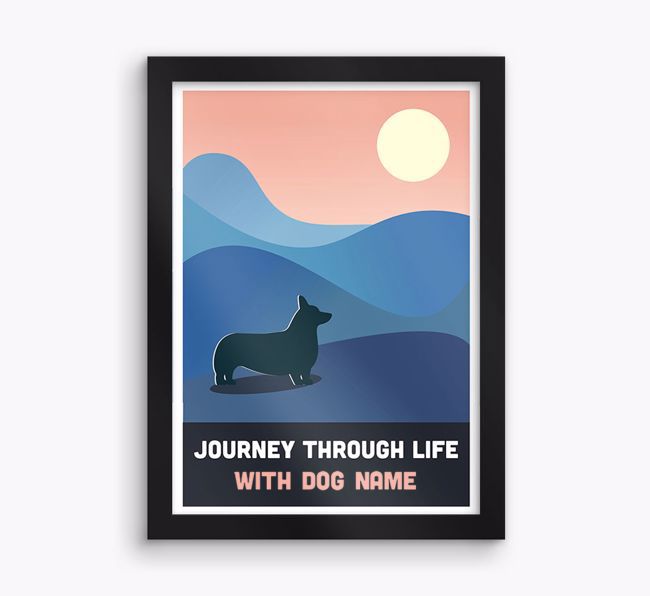 'Journey Through Life With...' - Personalised {breedFullName} Framed Print